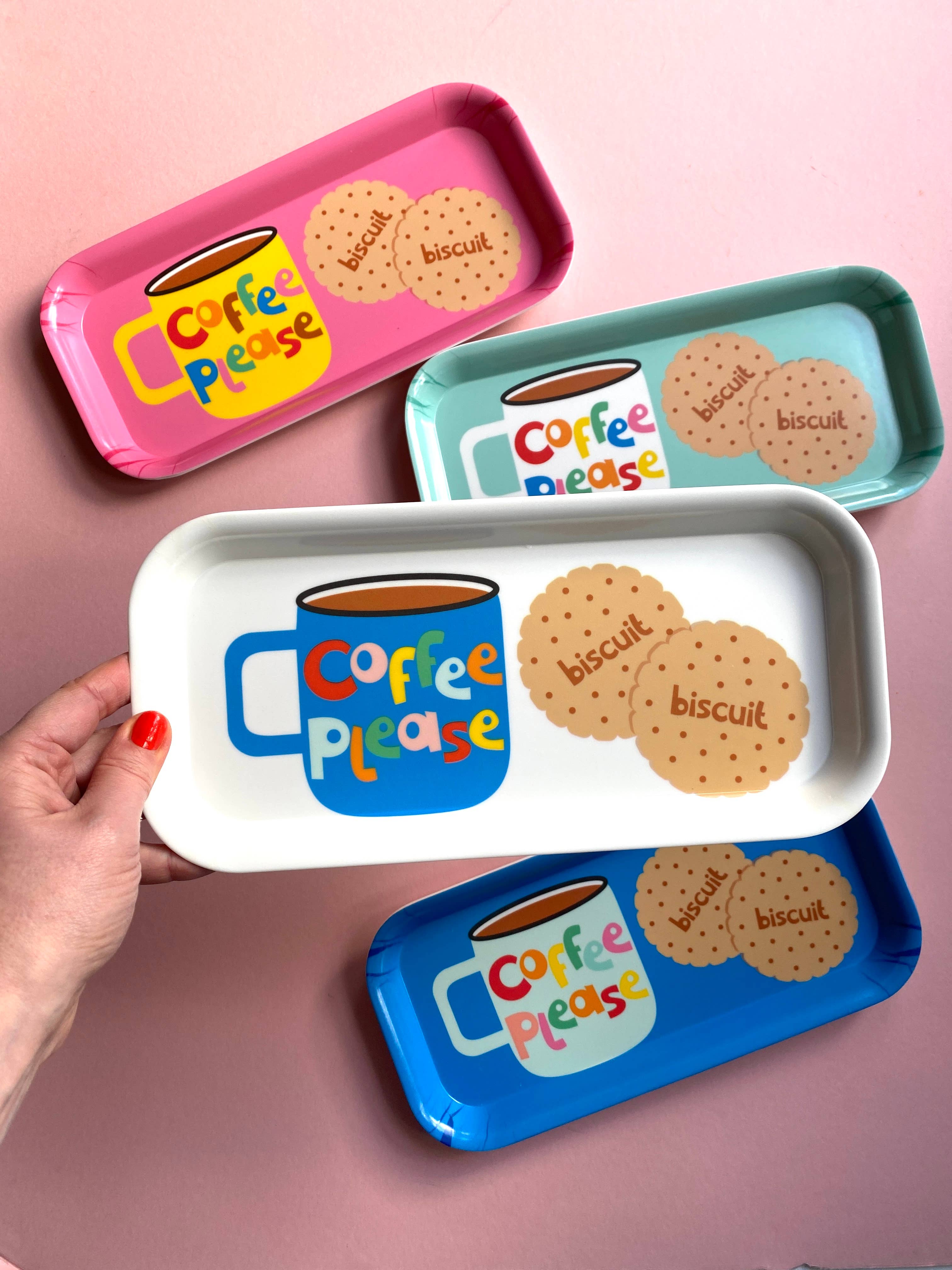 Poppekins - Wholesale Serving Tray - Coffee and Biscuits Melamine Tray5