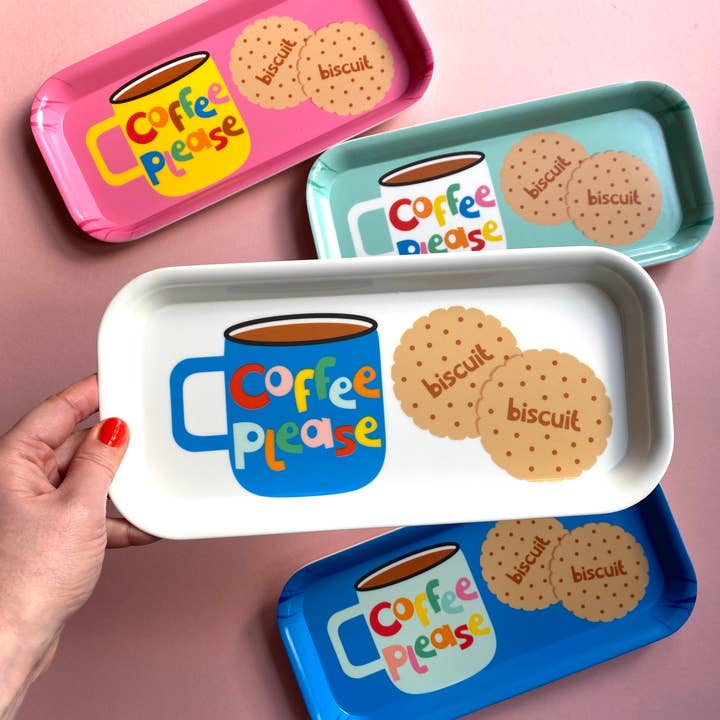 Poppekins - Wholesale Serving Tray - Coffee and Biscuits Melamine Tray5