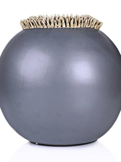 Vase Rosario OHNO Home Accessories, noir pour la vente par Ohno