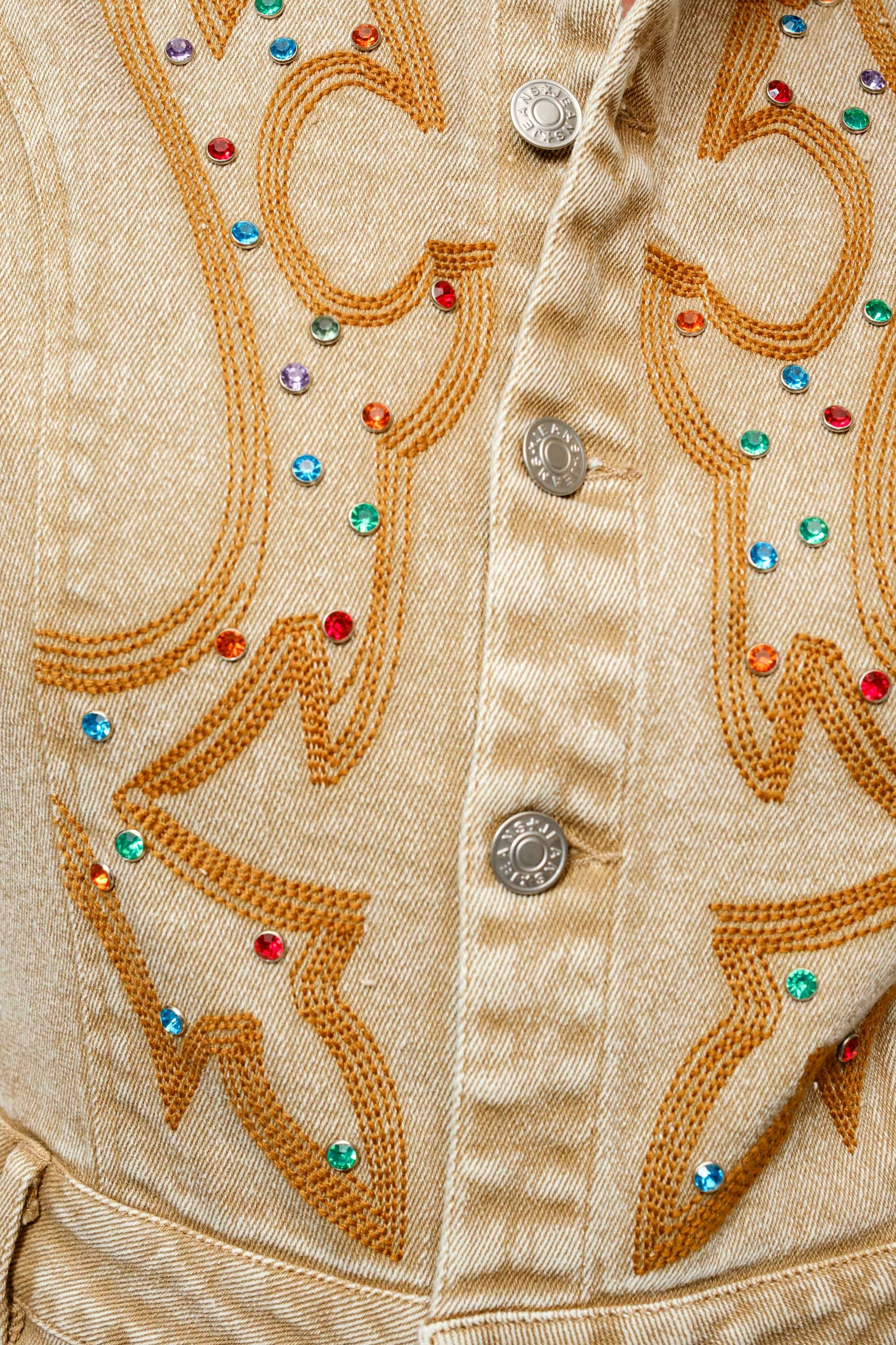 Blue B - Wholesale Romper - Women's - 23502R - Garment Washed Embroidered Denim Romper6