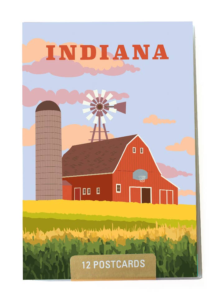Indiana 12 Postcard Set for wholesale by The Imagination Spot