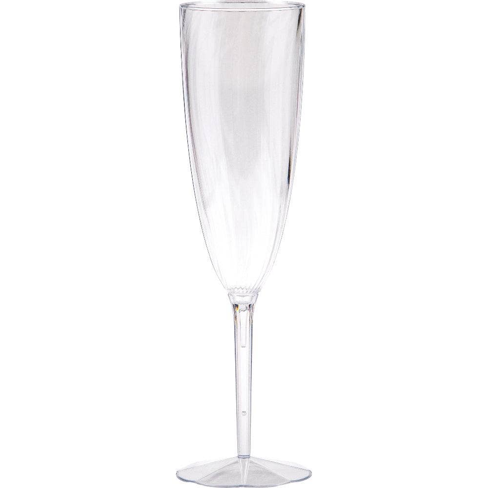 KT Supply – wholesale Engångskopp – 6 oz. runda klara plast 1-delade champagneglas, CaseOF960