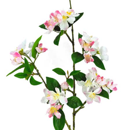Branche de fleurs de pommier crème et rose de 35" 29475CMPK pour la vente par Trendy tree
