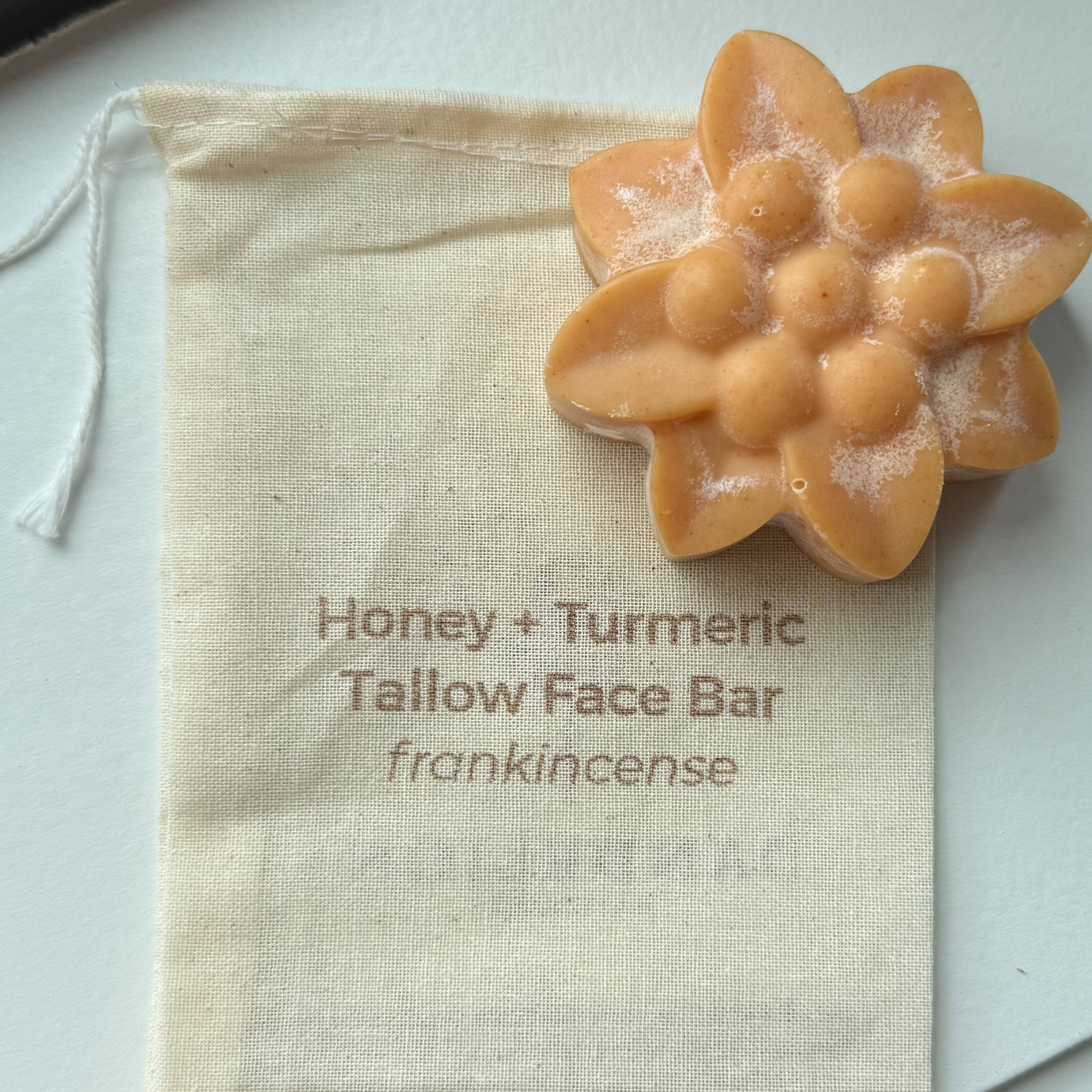 Dandelion Naturals - Wholesale Bar Soap - Honey Turmeric Tallow Face Bar Soap with Frankincense7