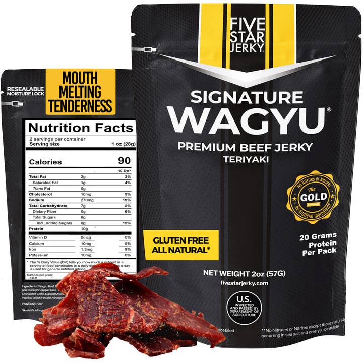 Five Star Signature Wagyu Beef Jerky - Teriyaki for wholesale by Five Star