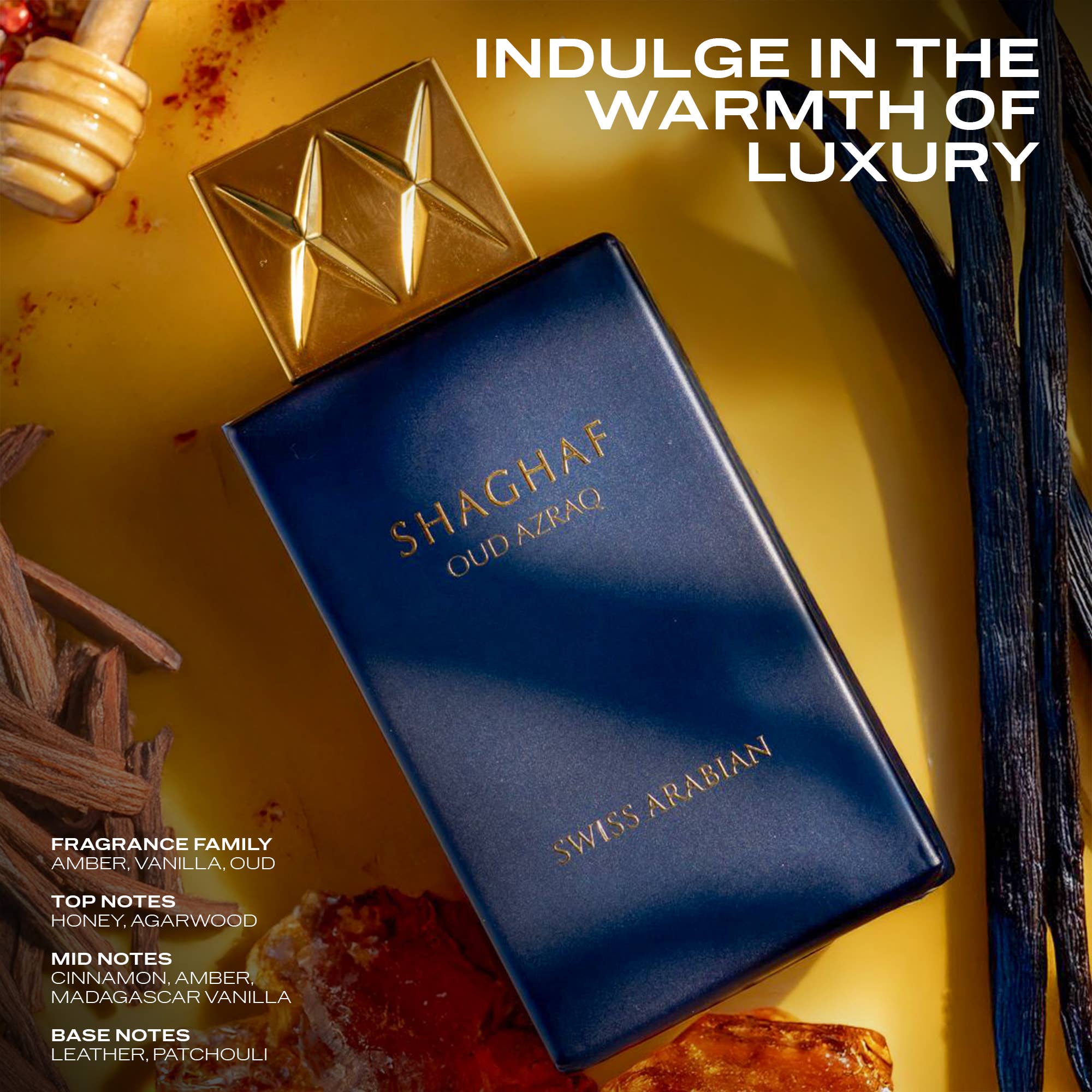 SWISS ARABIAN - Wholesale Perfume/Eau de Toilette - Swiss Arabian SHAGHAF OUD AZRAQ Luxury EDP for Unisex 75ml1