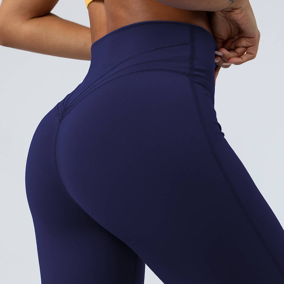 Sodalemon - Wholesale Athletic Pants - Women's - Ladies' Sporty Tight Lift Buttocks Yoga Dance Flare Pants4
