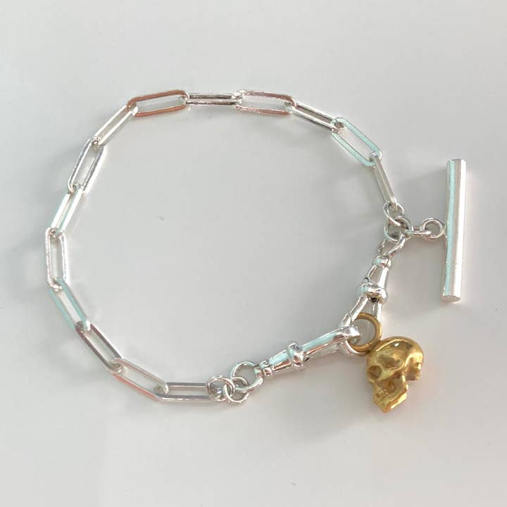 BRACELET EN OR AVEC MOTIF ROCK pour la vente par LOVE CORRIN