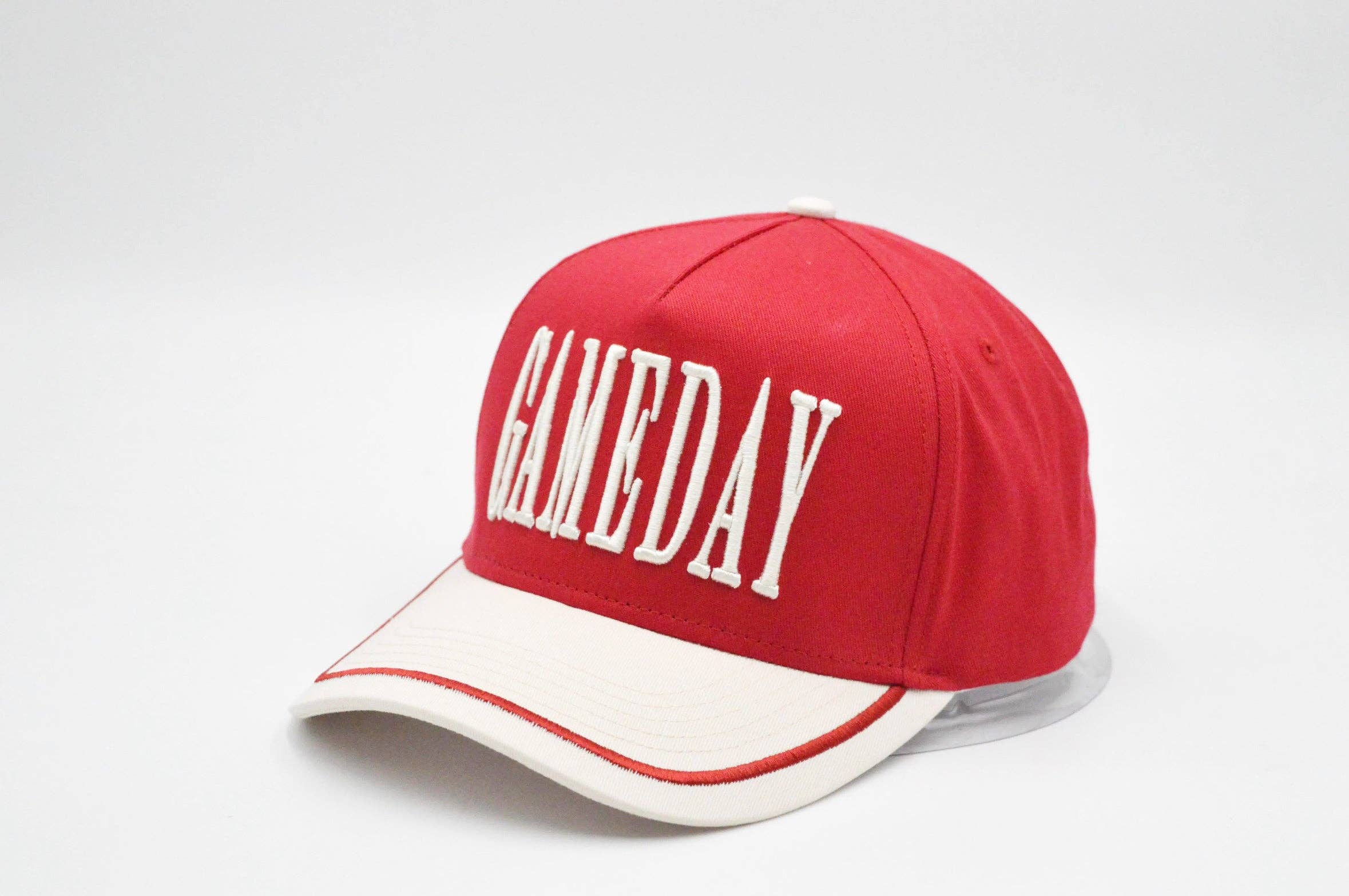 Social Statement - Wholesale Trucker Hat - Unisex - GAMEDAY Vintage Trucker Hat-Red3