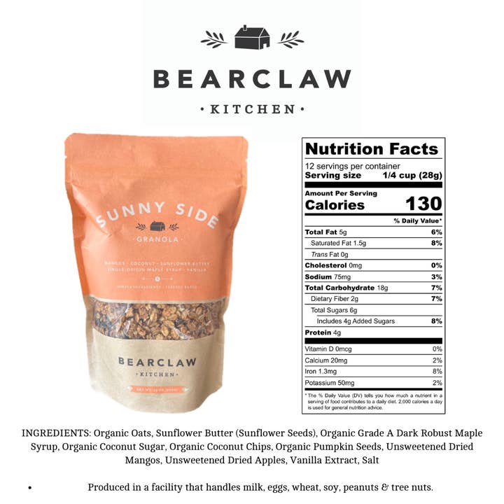Bearclaw Kitchen - Wholesale Granola - 2 oz Sunny Side Granola3