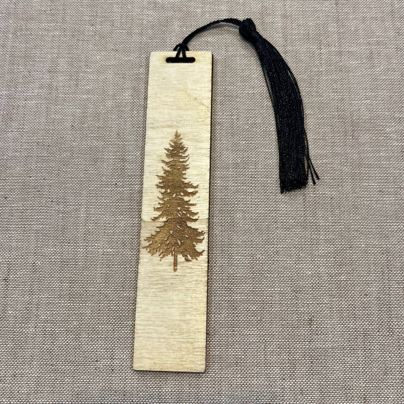 Carve Studio LLC - Wholesale Bookmark - Handmade wooden bookmark - Fir Tree0
