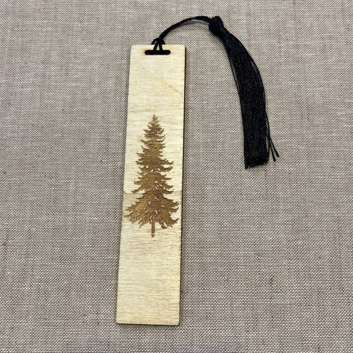 Carve Studio LLC - Wholesale Bookmark - Handmade wooden bookmark - Fir Tree