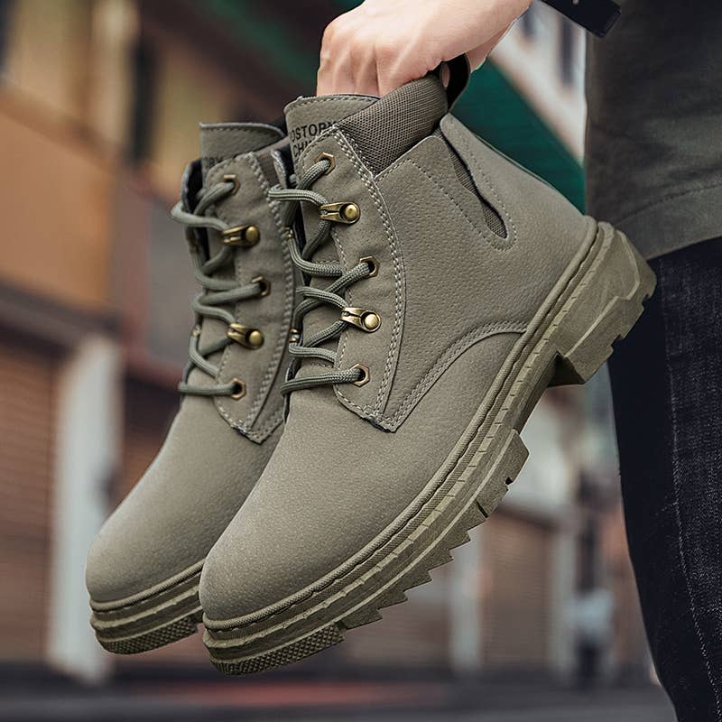 Calseosvic - Vente Rangers/chaussures militaires – homme - bottes anti-fracas résistantes à l'usure pour hommes chaussures décontractées3