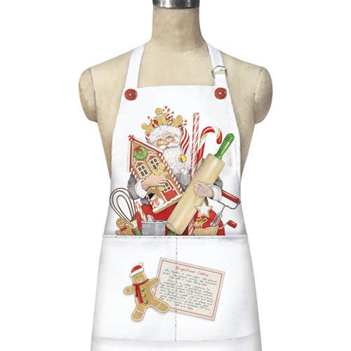 Mary Lake-Thompson Ltd. - Wholesale Apron - Sitting Santa Loose Apron