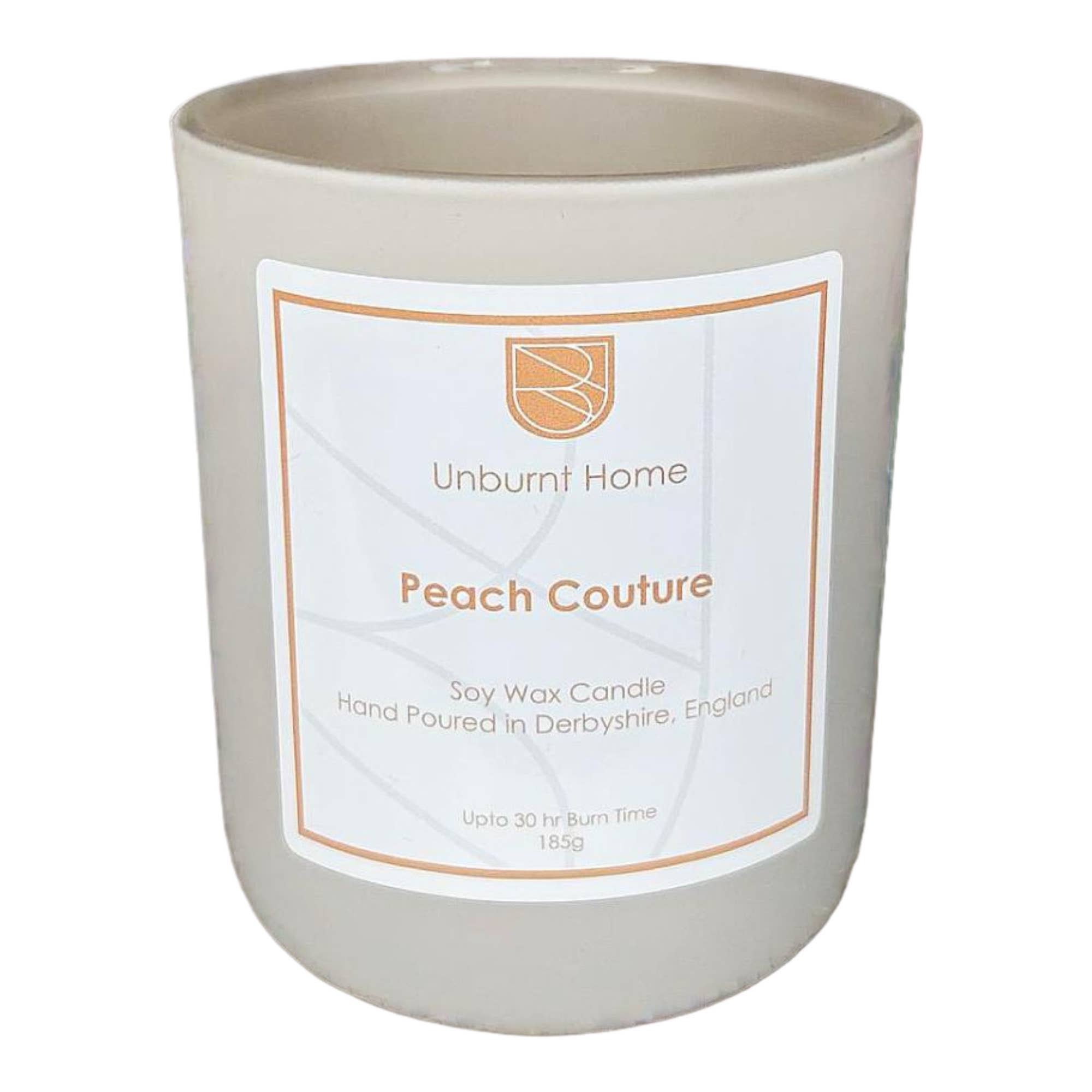 Unburnt Home Fragrance - Wholesale Jar/Filled Candle - Soy Wax Candle 20cl, vegan, toxin free, 30hr burn, off-white6