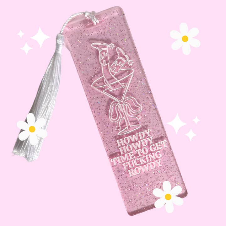 Howdy Howdy Book Mark (Quirky, Funky, Kawaii,Y2K) for wholesale by Honey Blue Lane