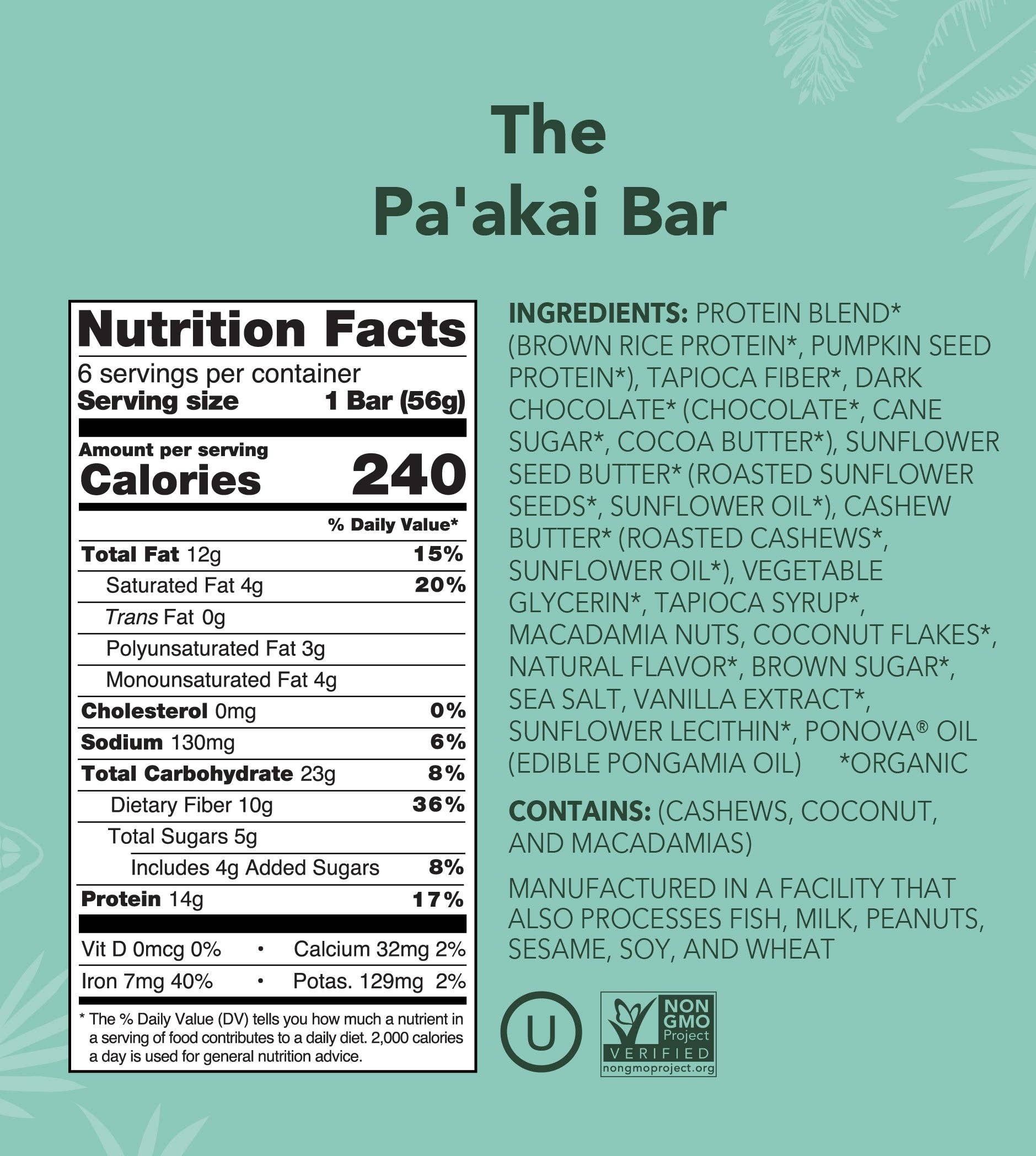 Aloha - Wholesale Chocolate Bar - The Pa'akai Bar (Pack Of 6)2