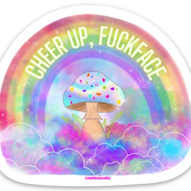 Adesivo Rallegrati, f*ckface per la vendita all'ingrosso da parte di Maisie James Co