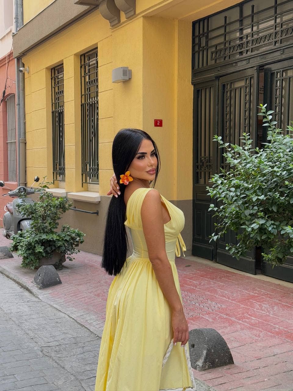 Standpoint Top – Vestido - Mulher por atacado – Vestido Riviera Maxi – Corpete – Laço Frontal – 120149