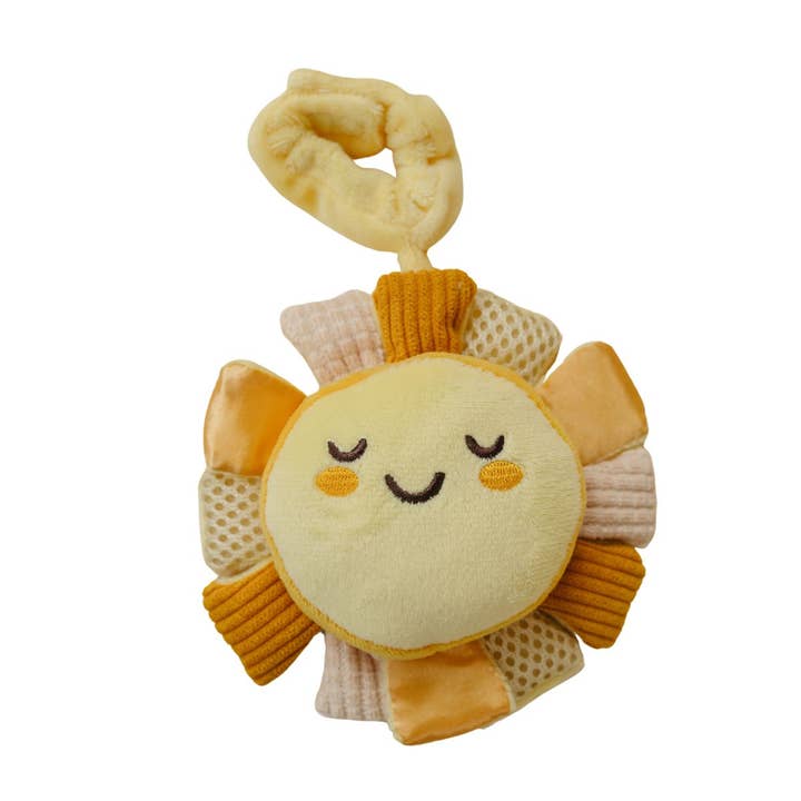 Sunny the Sensory Pal – Crinkle Toy & Plush Bag Charm for wholesale by Lion & Light