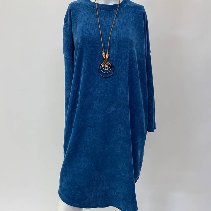 ORNELLA PARIS - Vente Robe – femme - Robe en velours avec collier SLV-R6363
11