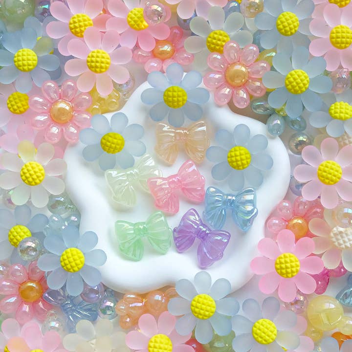 Mixed Flower, Bunny, Mickey Mouse, Bow Beads 10 Pack for wholesale on Faire3