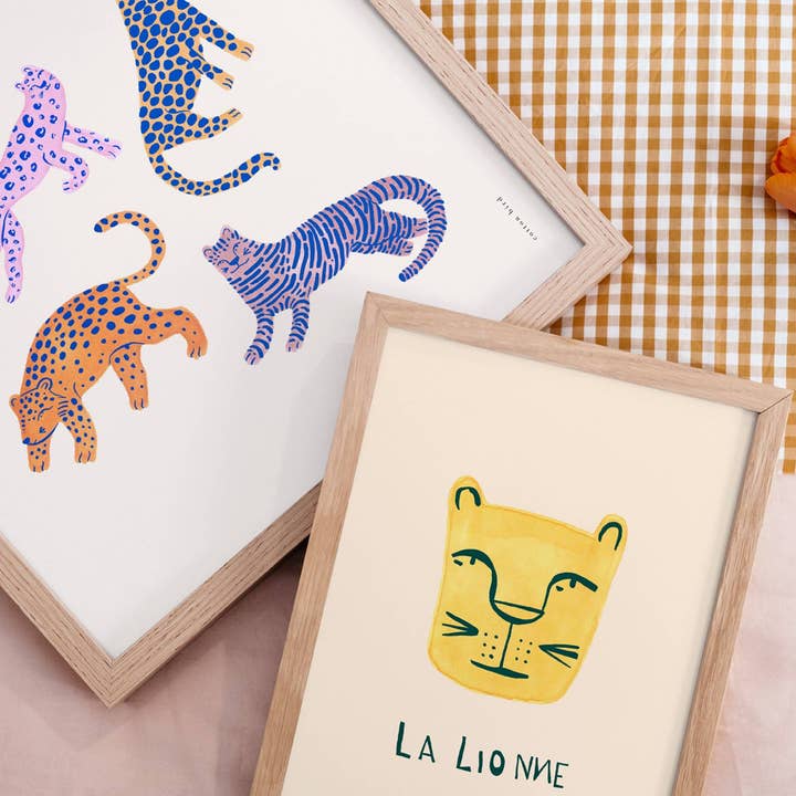 Affiche Félins III pour la vente par Cotton Bird