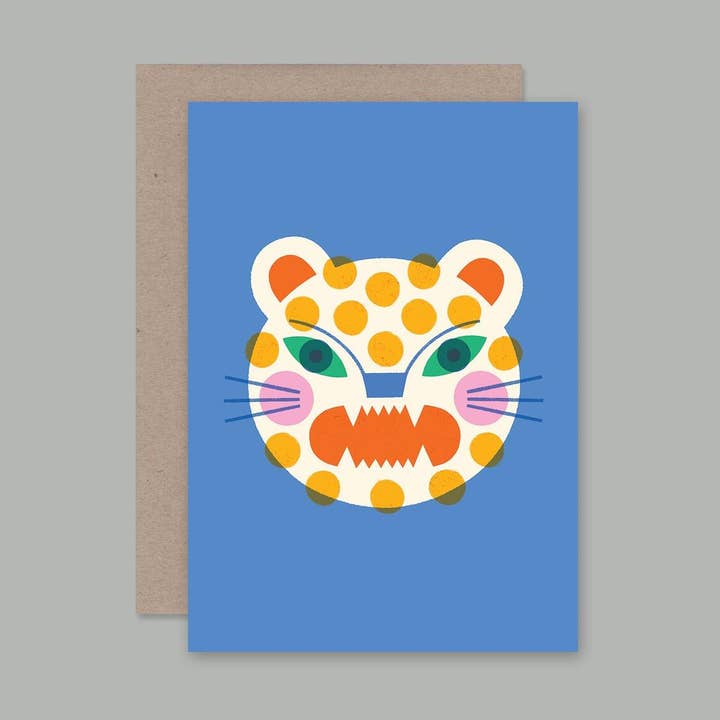 Leopard card for wholesale by AHD Paper Co