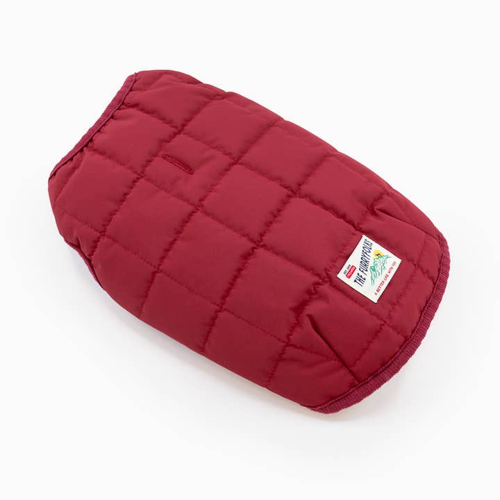 Reversible Puffer Vest Burgundy for wholesale by the furryfolks