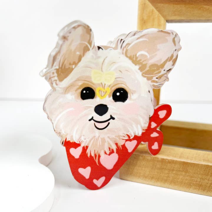 mildstyles - Wholesale Hair Clip - Women's - Cartoon Scarf Animal Puppy Hair Claw Clip