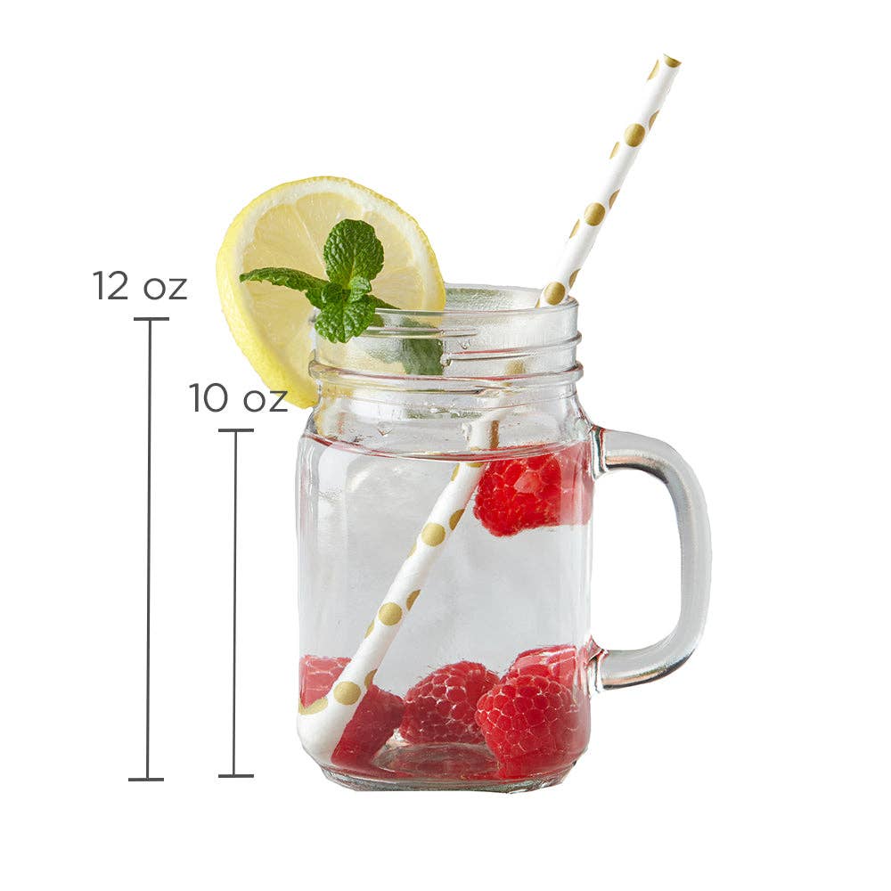 Kate Aspen – Engroshandel Drikkeglas/kop – 12 oz Mason Jar Krus - DIY (sæt med 6)3