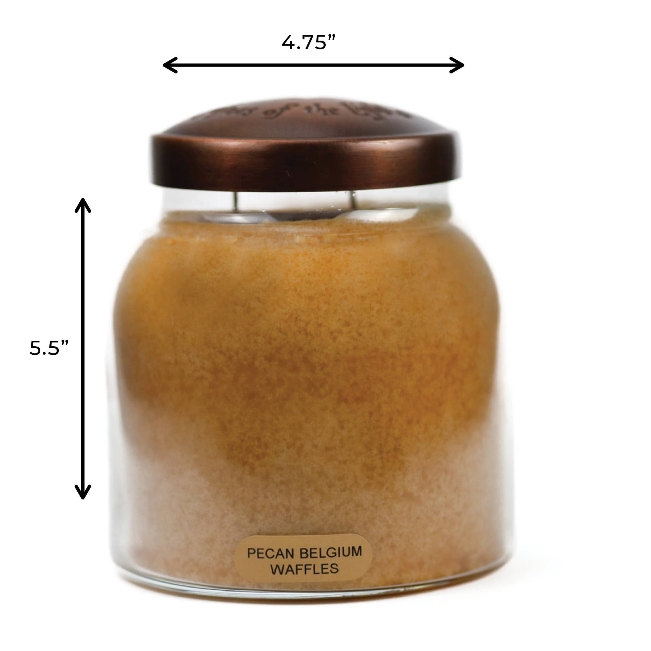 A Cheerful Giver - Wholesale Jar/filled candle - KOTL Papa Candle (34oz.) – Pecan Belgium Waffles4
