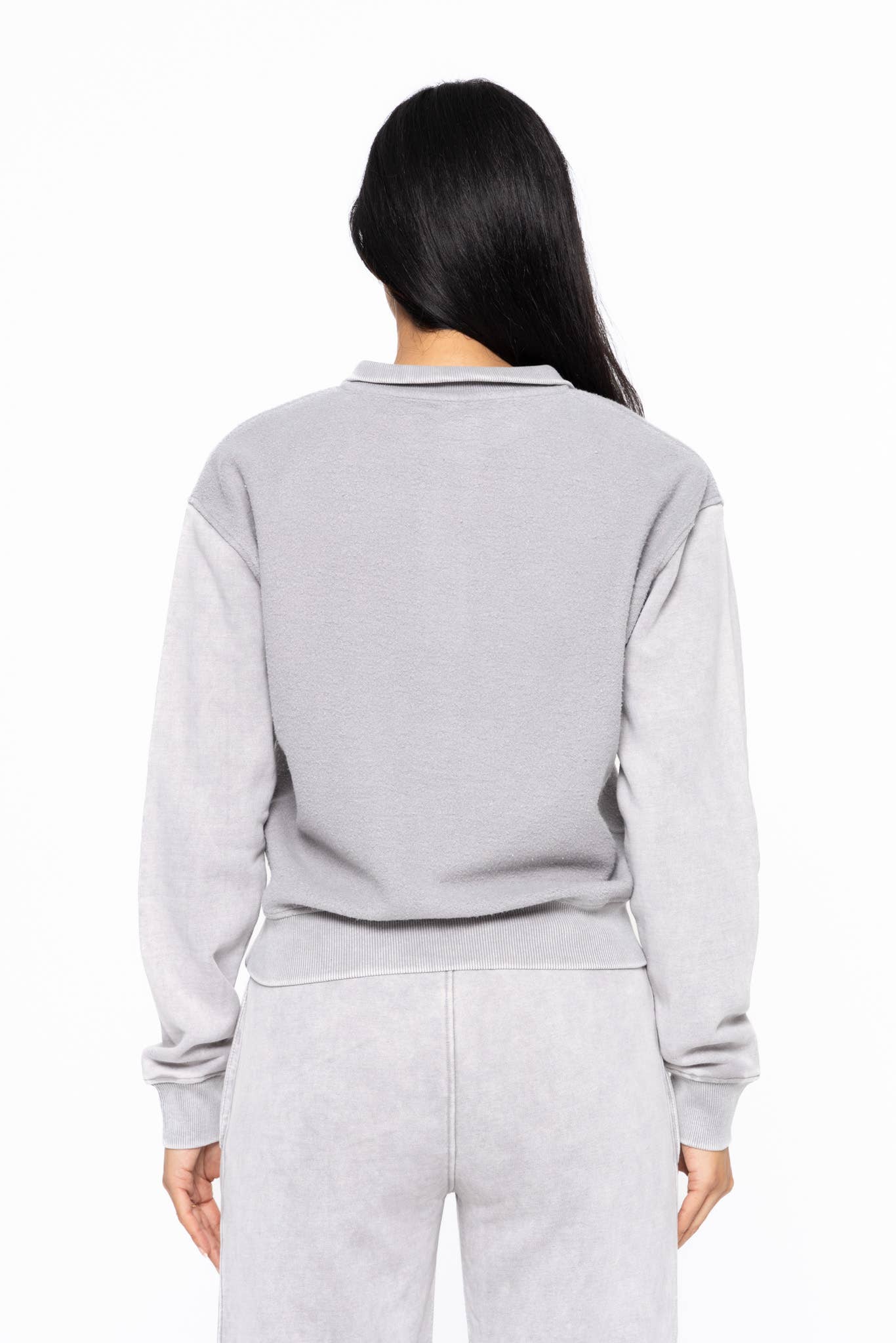 Mono B - Vente Sweat-shirt – femme - Pull à demi-fermeture éclair en polaire vintage10