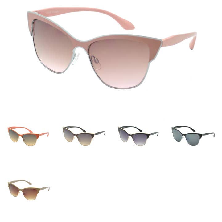 Modern Cat-Eye Sunglasses with Gradient Lens HJ1014 for wholesale by Hot Sunglasses Wholesale