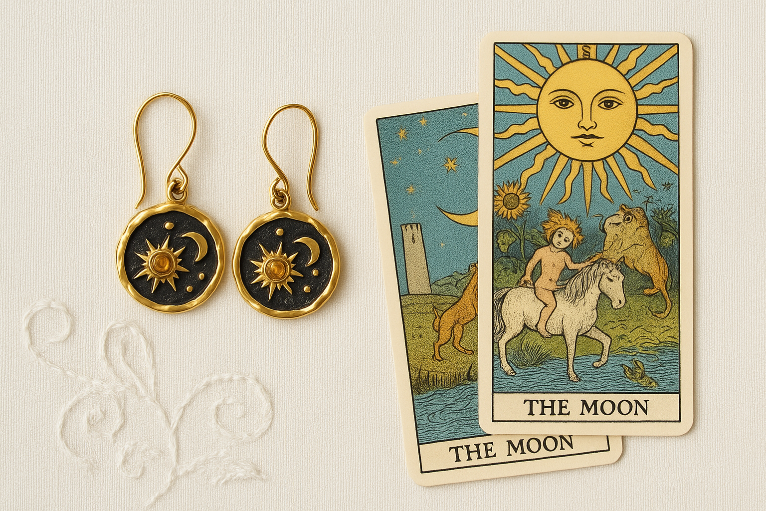 Wild & Free - Wholesale Dangle Earrings - Sun and Moon Earrings2