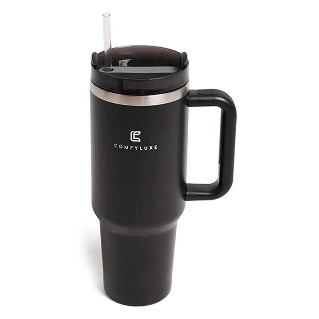 Fashion City - Wholesale Insulated mug/tumbler - Solid Colored 40oz Tumbler with Handle and Straw13