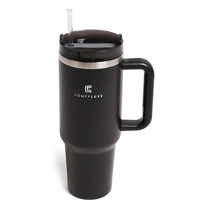 Fashion City - Wholesale Insulated mug/tumbler - Solid Colored 40oz Tumbler with Handle and Straw13