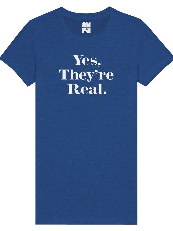 Sì, sono veri. - Maglietta premium da donna con scollo rotondo per la vendita all'ingrosso da parte di Amp'd Apparel Company