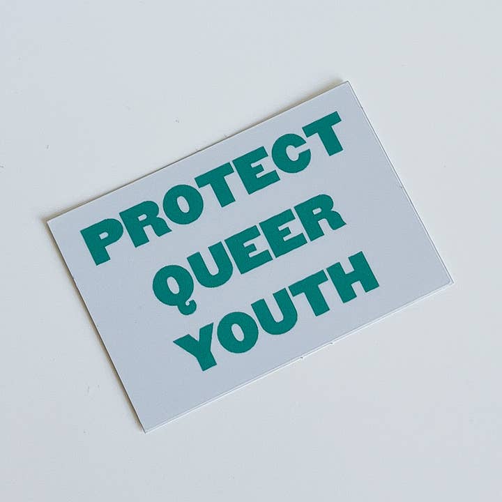 Protect Queer Youth Mat LGBTQ Sticker for wholesale by Daisy Buffet