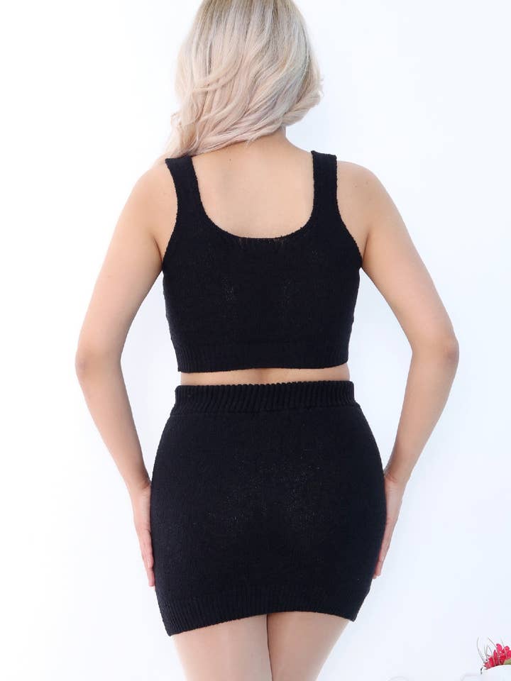 Beje Wear - Wholesale Skirt - Women's - Plain Ribbed Mini Skirt//Crafted 80% Cotton, 20 %Nylon1