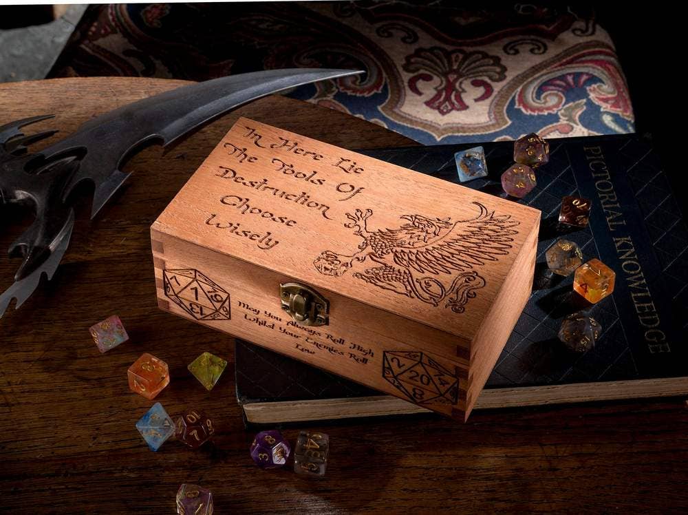 Critit - Vente Dé - Boîte à dés en bois Griffin1