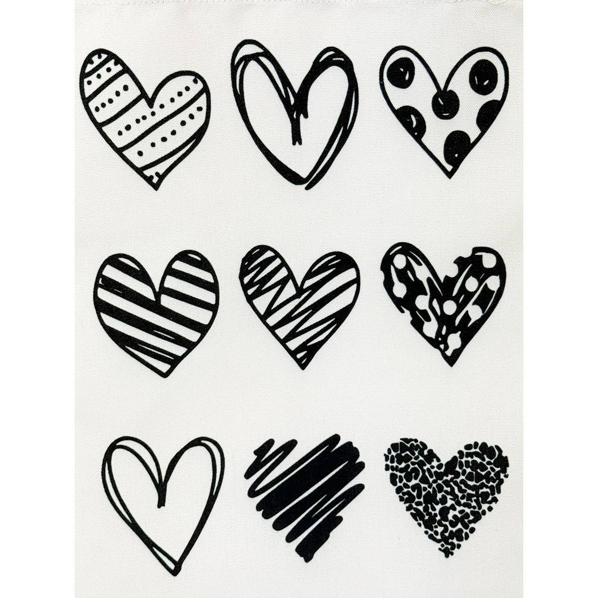 Love and Repeat - Wholesale Tote Bag - Women's - Spread the LOVE Heart Design Canvas Print Tote Bag10