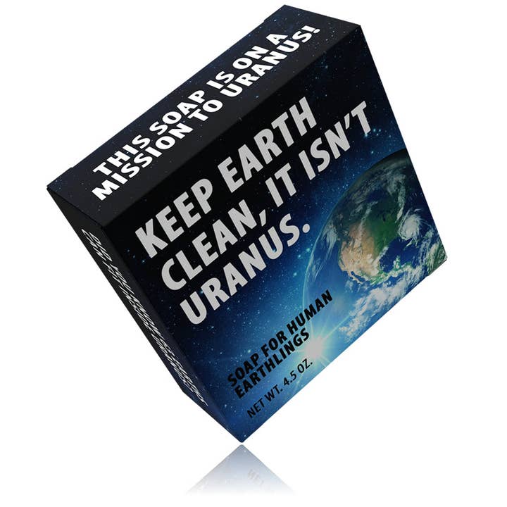 Totally Cheesy - Wholesale Bar Soap - Keep Earth Clean It Isn't Uranus Soap | Stocking Stuffer5