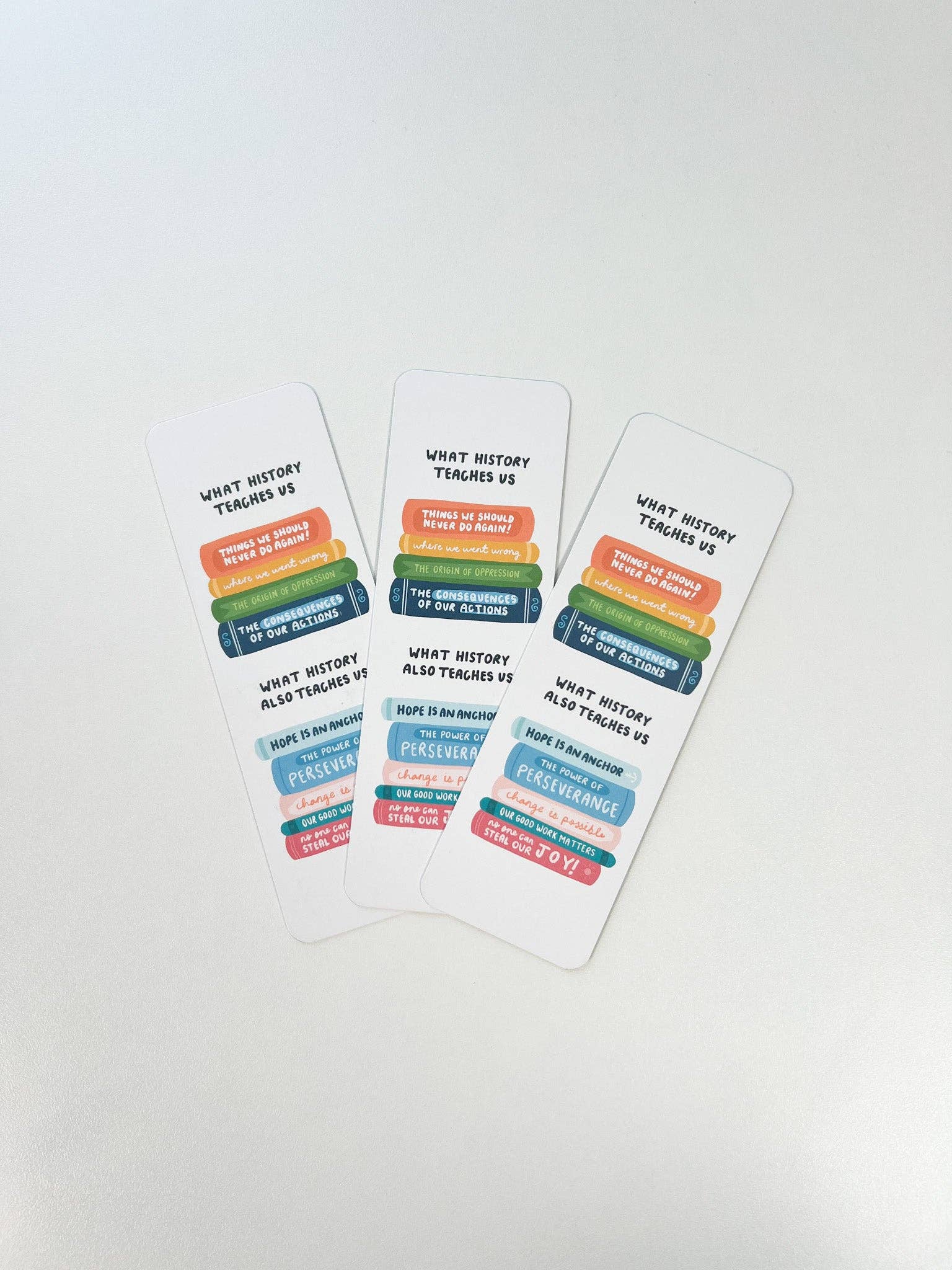 Oh Happy Dani - Wholesale Bookmark - What History Teaches Us Bookmark2