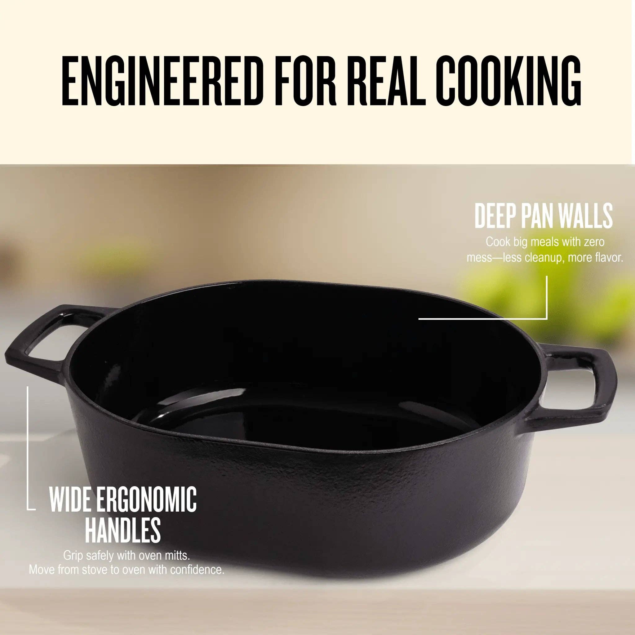 Alva Cookware - Wholesale Cooking Pot - Nori Oval Dutch Oven — 6 QT.4