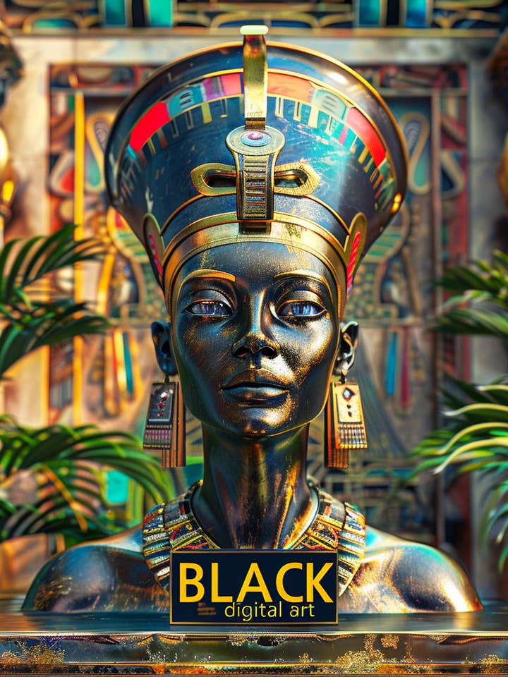 Gudomlig majestät: Den evige farao för wholesale av Wayne Flint Digital Portraits