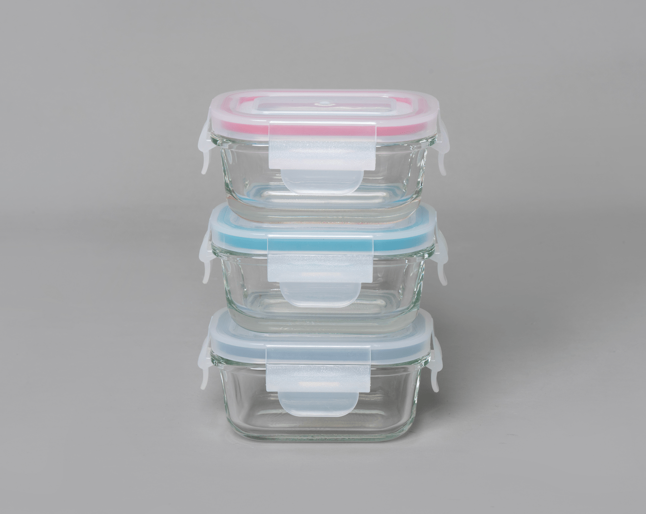 Genicook Product LLC - Wholesale Food storage container - Rectangular Mini Glass Container Set2