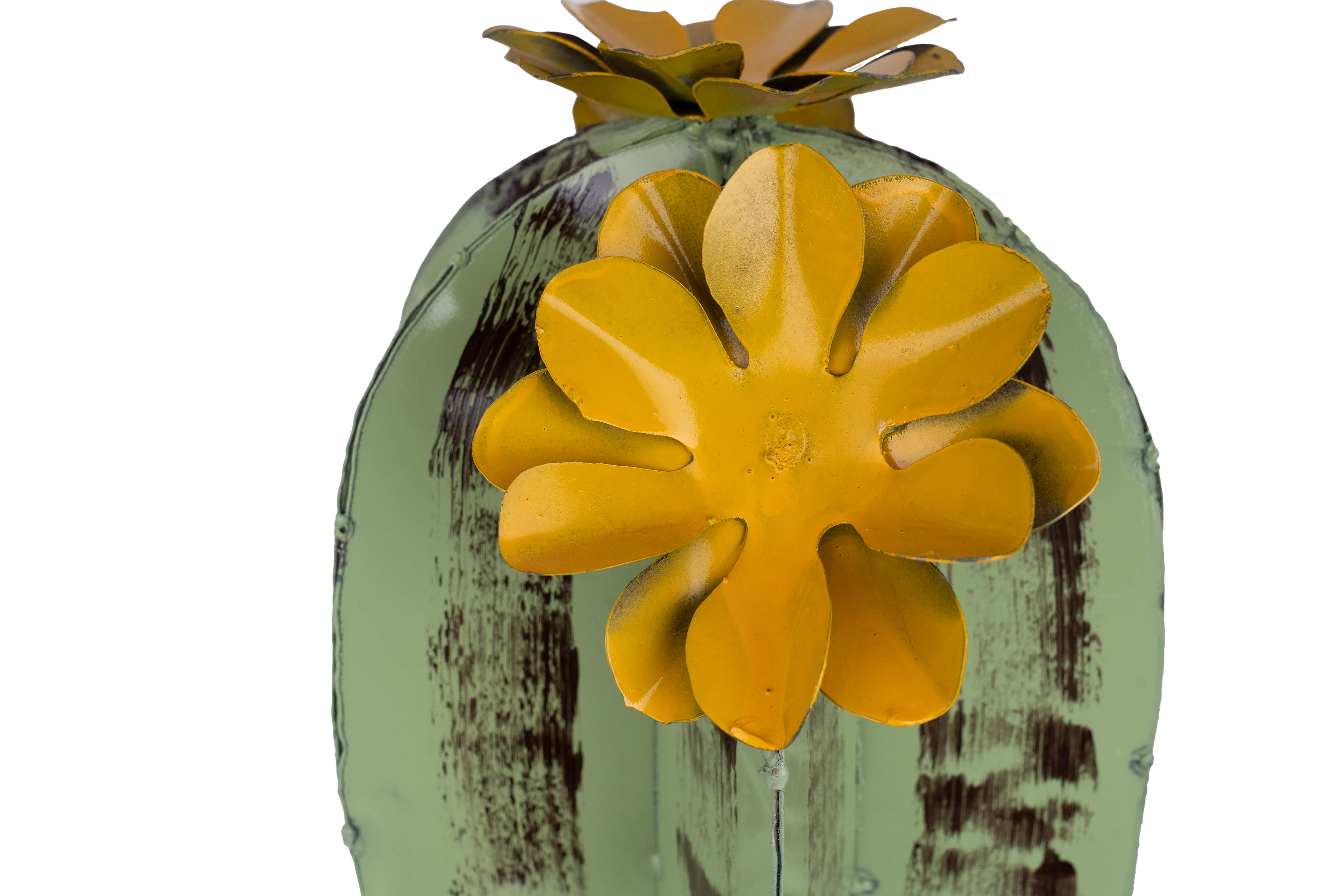 My Amigos Imports - Venta al por mayor Adornos/decoración de exteriores - Decoración Yuma Metal con diseño de cactus, jardín, desierto, tres tamaños, verde, en oferta6