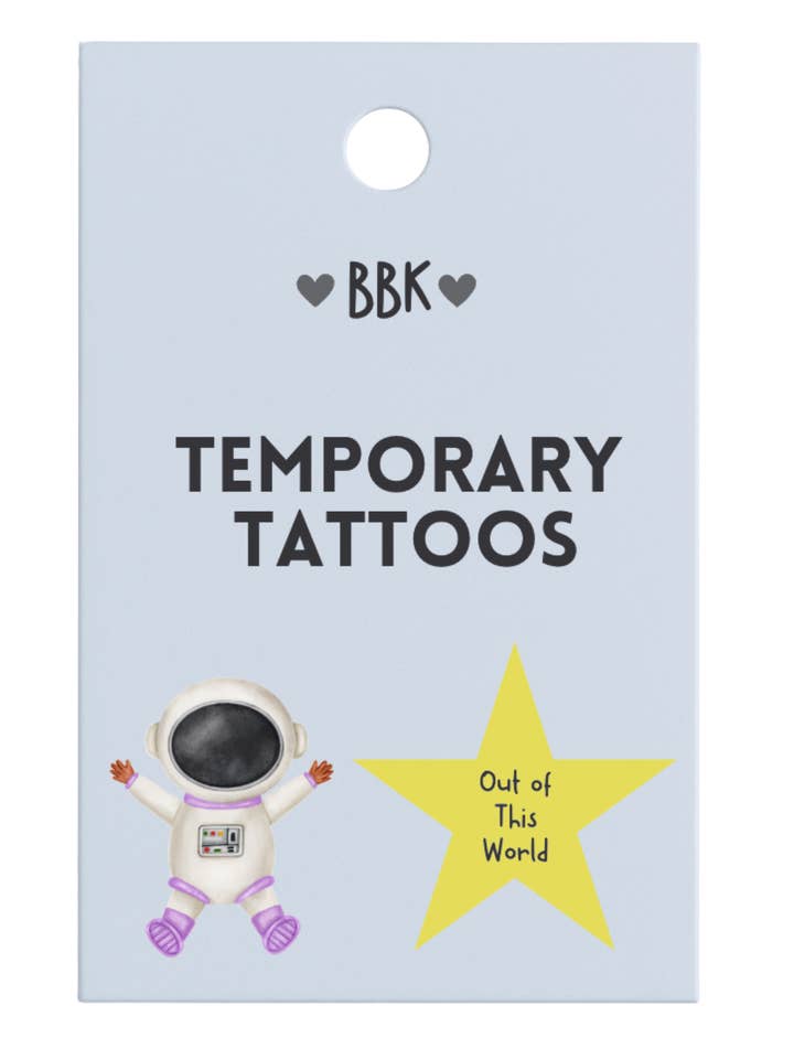 Out Of This World Temporary Tattoos for wholesale by Boca Bear Kids