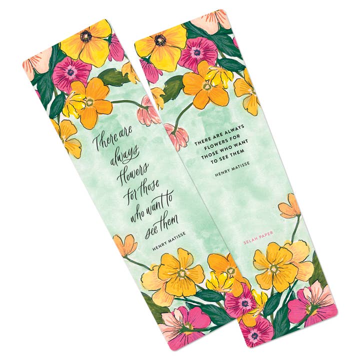 Matisse Flowers Bookmark for wholesale by Selah Paper
